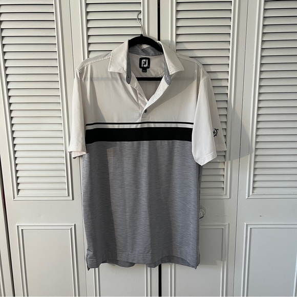 FootJoy Other - Men's Footjoy Gray and White Golf Shirt